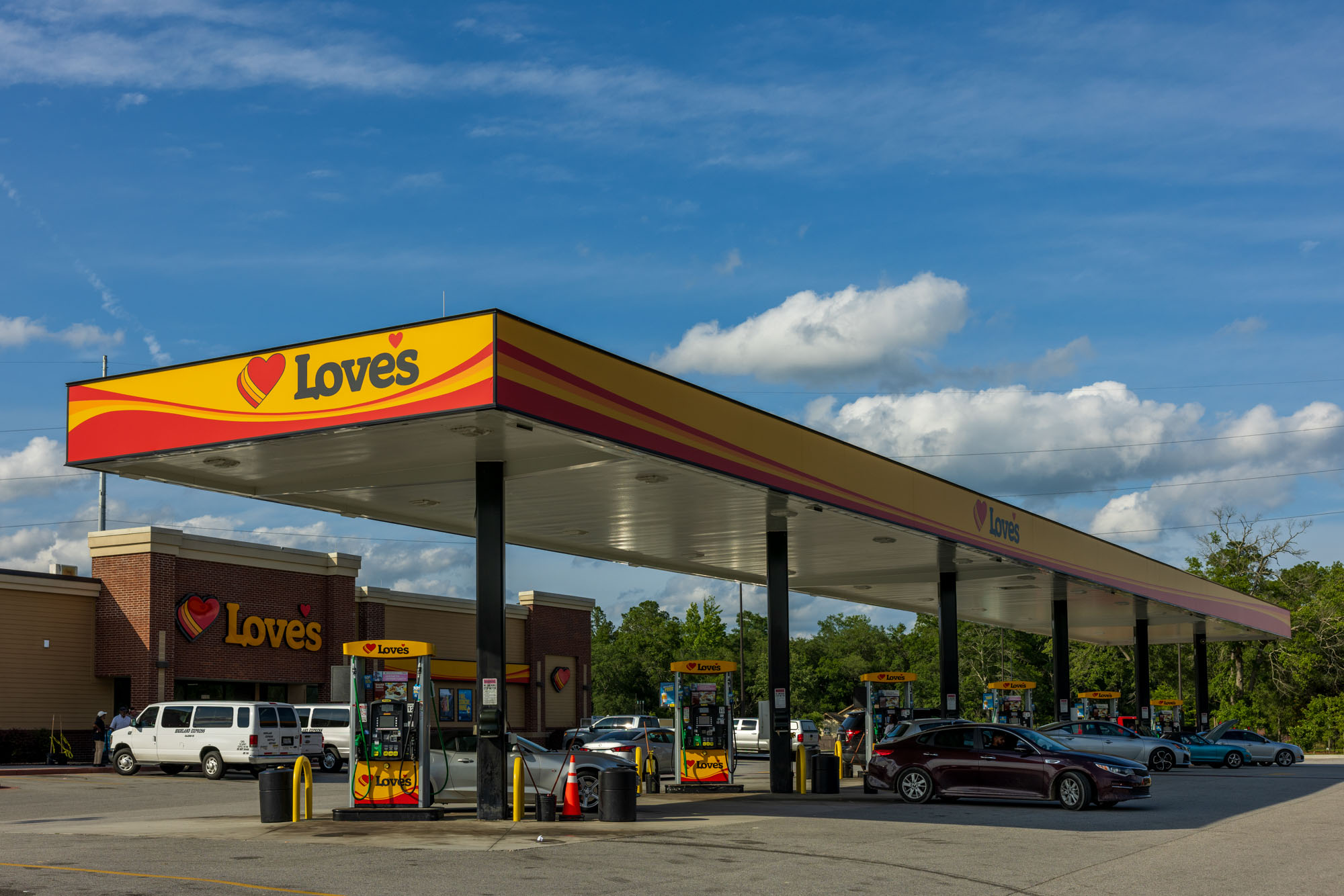 A Love's gas station is pictured. A Love's gas station is pictured.